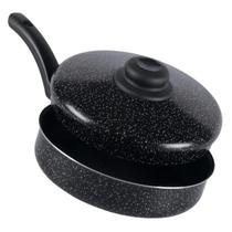 Frigideira Alta Antiaderente Com Tampa 20cm Preto Nacional