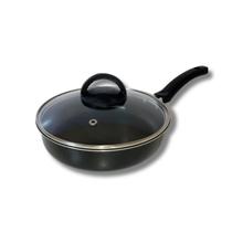 Frigideira Alta Funda 20 Cm Antiaderente C/ Tampa Vidro