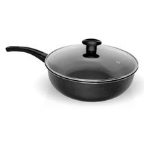 FRIGIDEIRA ALTA FUNDA WOK ANTIADERENTE Nº 30 PRETO TAMPA DE VIDRO