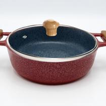 Frigideira Alumínio Cerâmica Antiaderente 30Cm C/Tampa vidro Frigideira Alumínio Cerâmica Antiaderente 30Cm C/Tampa vidro