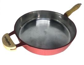Frigideira Alumínio craqueado vermelho com Cabo 28 cm sem tampa