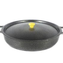 Frigideira Alumínio Fundido Craqueada Alça Meia Lua 36cm