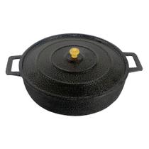 Frigideira Alumínio Fundido Craquelado 10L 45CM Preta Diviforte Frigideira Alumínio Fundido Craquelado 10L 45CM Preta Diviforte