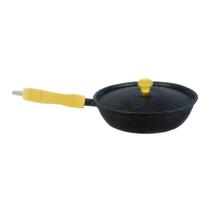 Frigideira Alumínio Fundido Craquelado Cabo Madeira Preta 24CM Diviforte Frigideira Alumínio Fundido Craquelado Cabo Madeira Preta 24CM Diviforte
