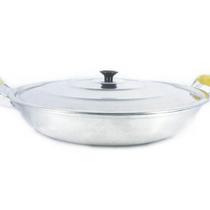 Frigideira Alumínio Fundido Polida Alça Madeira Trad 36cm