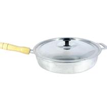 Frigideira Alumínio Fundido Polida Cabo de Madeira 24cm Frigideira Alumínio Fundido Polida Cabo de Madeira 24cm