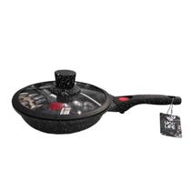 Frigideira alumínio revistada em cerâmica 28cm tampa vidro Frigideira alumínio revistada em cerâmica 28cm tampa vidro