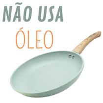 Frigideira Antiaderente 24cm Aprimorada Nano-Cerâmica Superfície Redução De Óleo Saudável Multiuso