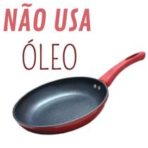 Frigideira Antiaderente 24cm Aprimorada Nano-Cerâmica Superfície Redução De Óleo Saudável Multiuso