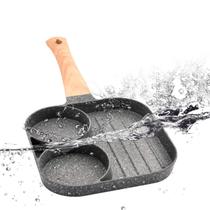 Frigideira Antiaderente 3 Partes Ovos Carnes e Hambúrguer