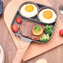 Frigideira Antiaderente 3 Partes Para Ovos Carnes e Hambúrguer Frigideira Antiaderente 3 Partes Para Ovos Carnes e Hambúrguer