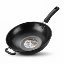 Frigideira Antiaderente 34cm Grande Multifuncional Alumínio Preta para Todos os Fogões