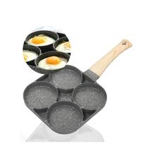 Frigideira Antiaderente 4 Divisórias Omeleteira Sem Óleo