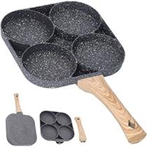 Frigideira Antiaderente 4 Em 1 Panela 4 Ovos Hamburguer Bacon Hamburguer