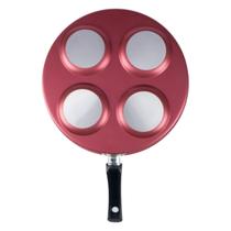 Frigideira Antiaderente 4 Ovos Cereja Nacional Frigideira Antiaderente 4 Ovos Cereja Nacional