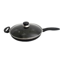 Frigideira Antiaderente 4 Ovos Teflon Preta Com Tampa Frigideira Antiaderente 4 Ovos Teflon Preta Com Tampa