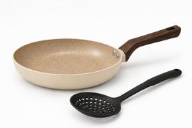 Frigideira Antiaderente Cerâmica Indução 22cm Fundo Triplo Gourmet Creme