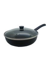 Frigideira Antiaderente Com Tampa De Vidro Grande Revestida com Teflon Frigideira Antiaderente Com Tampa De Vidro Grande Revestida com Teflon