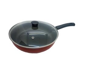 Frigideira Antiaderente Com Tampa De Vidro Grande Revestida com Teflon