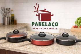Frigideira antiaderente com tampa de vidro n24 2l