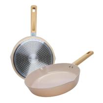 Frigideira Antiaderente Fogão de Indução Cerâmica Chicago Rosa Pastel 24cm