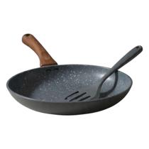 Frigideira Antiaderente Fogão Indução com Espatula Cinza Frigideira Antiaderente Fogão Indução com Espatula Cinza