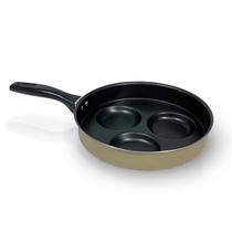 Frigideira Antiaderente Frita 3 Ovos Separados Com Furo