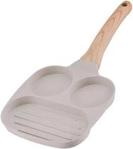 Frigideira Antiaderente Grill de 3 Compartimentos