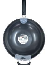 Frigideira antiaderente indução 34cm alumínio multifuncional preta cabo antitérmico ovos carnes legumes fogão gás elétrico moderna