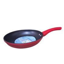 Frigideira Antiaderente Indução Cerâmica Vermelha 24cm