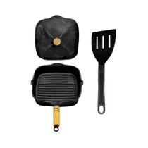 Frigideira Antiaderente Multiuso Cook Grill Tampa e Espátula