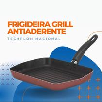 Frigideira Antiaderente Panela Ovo Grelhar Carnes Alumínio Omelete Tapioca Omeleteira Masterchef Hambúrguer Retangular - Nacional