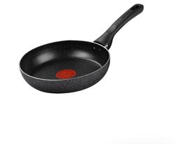 Frigideira Antiaderente Rochedo de Alumínio Stone Pro Preto e Cinza 20cm Frigideira Antiaderente Rochedo de Alumínio Stone Pro Preto e Cinza 20cm