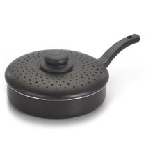 Frigideira Antiaderente Tampa De Fritura 18cm Preto Nacional Frigideira Antiaderente Tampa De Fritura 18cm Preto Nacional
