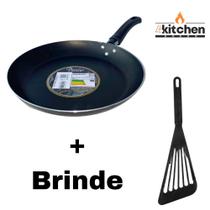 Frigideira Antiaderente Teflon Preto Premium n18 + Brinde Cor:Preto