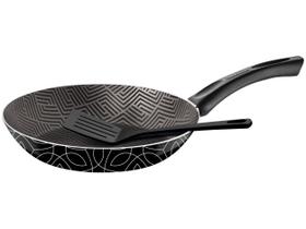 Frigideira Antiaderente Tramontina de Alumínio Paris Preta 30cm com Espátula Frigideira Antiaderente Tramontina de Alumínio Paris Preta 30cm com Espátula