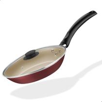 Frigideira antiaderente tramontina grande com tampa 24cm Frigideira antiaderente tramontina grande com tampa 24cm