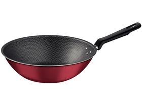 Frigideira Antiaderente Tramontina Wok - de Alumínio Funda Loreto Vermelha 28cm