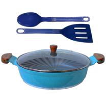 Frigideira Azul Antiaderente em Cerâmica Talher 01 AM 30cm Frigideira Azul Antiaderente em Cerâmica Talher 01 AM 30cm