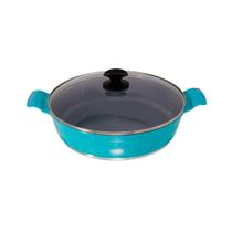 Frigideira Azul Turquesa Antiaderente Cerâmica Javali Aa30Cm