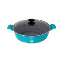 Frigideira Azul Turquesa Antiaderente Cerâmica Javali AA30cm Frigideira Azul Turquesa Antiaderente Cerâmica Javali AA30cm