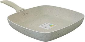 Frigideira Bistequeira Grill Antiaderente Cerâmica Ibiza Vanilla 24cm Casambiente