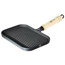 Frigideira Bistequeira Grill Baixa Cabo Ferro Fundido 22 x 15 cm - Santana - Fundição Santana