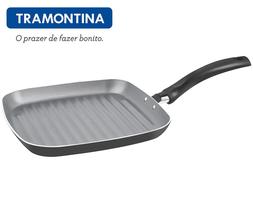 Frigideira Bistequeira Tramontina 24cm Turim Antiaderente Grafite