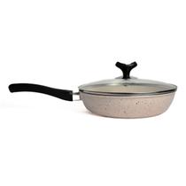 Frigideira Branca Antiaderente Marmorizada Javali CB 24cm Frigideira Branca Antiaderente Marmorizada Javali CB 24cm