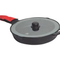 Frigideira Cabo de Ferro para Restaurante com Tampa De Vidro Frigideira Cabo de Ferro para Restaurante com Tampa De Vidro