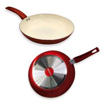 Frigideira Ceramica Antiaderente 28cm - Vermelho