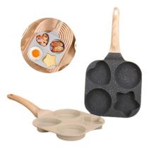 Frigideira Cerâmica Antiaderente 4 Em 1 Ovos Coração Estrela