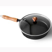 Frigideira Cerâmica Preta Antiaderente 22cm 1,7L Preto Tampa De Vidro