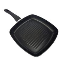 Frigideira Chapa Ondulada Grill Teflon Grelhar Sem Gordura 24cm